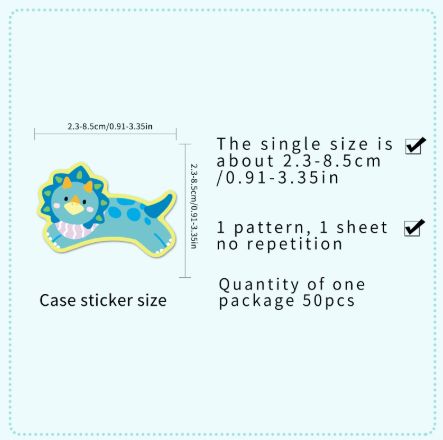 50Pcs Original Running Animal Stickers Kawaii Hand-Drawn Non-Infringing Cute Pet Stickers for DIY Journal Guka AnimeWorlds Store