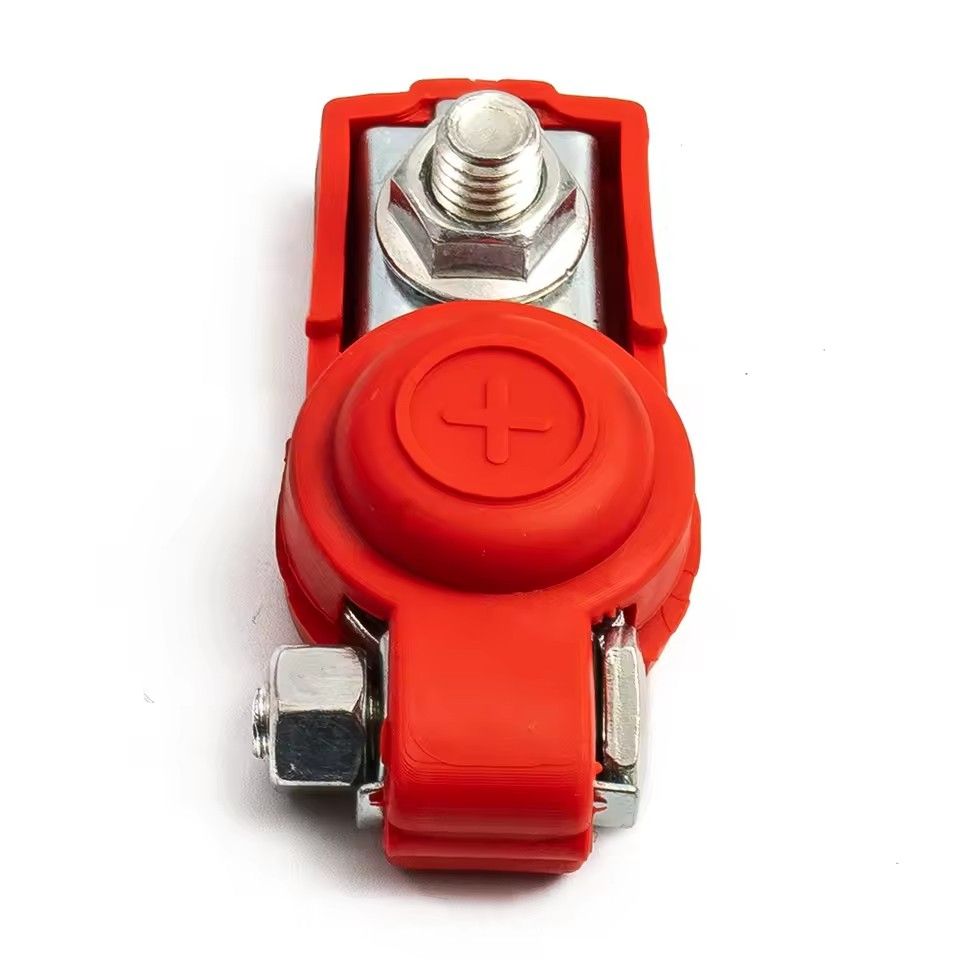 2Pcs Car Battery Terminal Wire Cable Clamp Top Quick Post Terminal Positive & Negative Electric Connector Clamps Auto Accessorie C-678