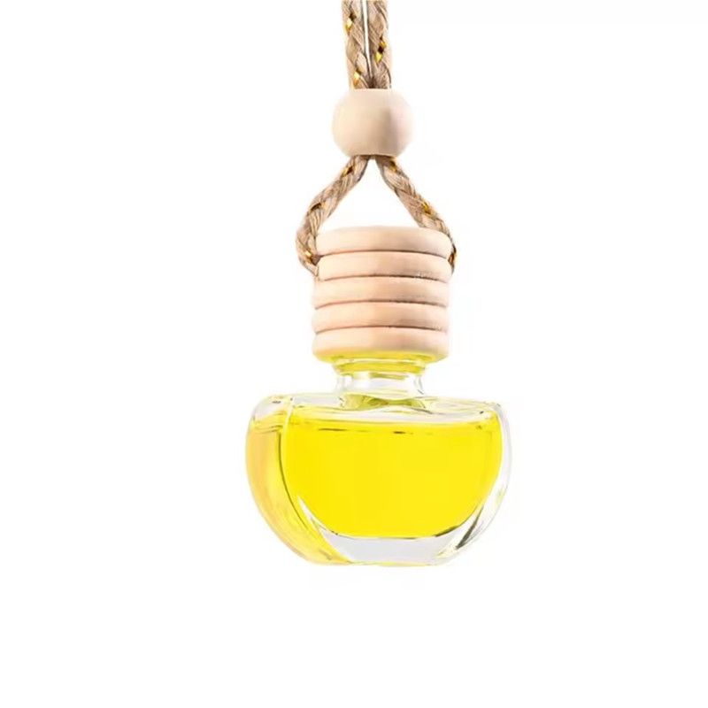 Car Fragrance Bottle Ornament Hanging Empty Bottles Heart Shaped Essential Oil Diffuser Air Freshener Scent Interior Accessory
