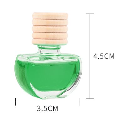 Car Fragrance Bottle Ornament Hanging Empty Bottles Heart Shaped Essential Oil Diffuser Air Freshener Scent Interior Accessory