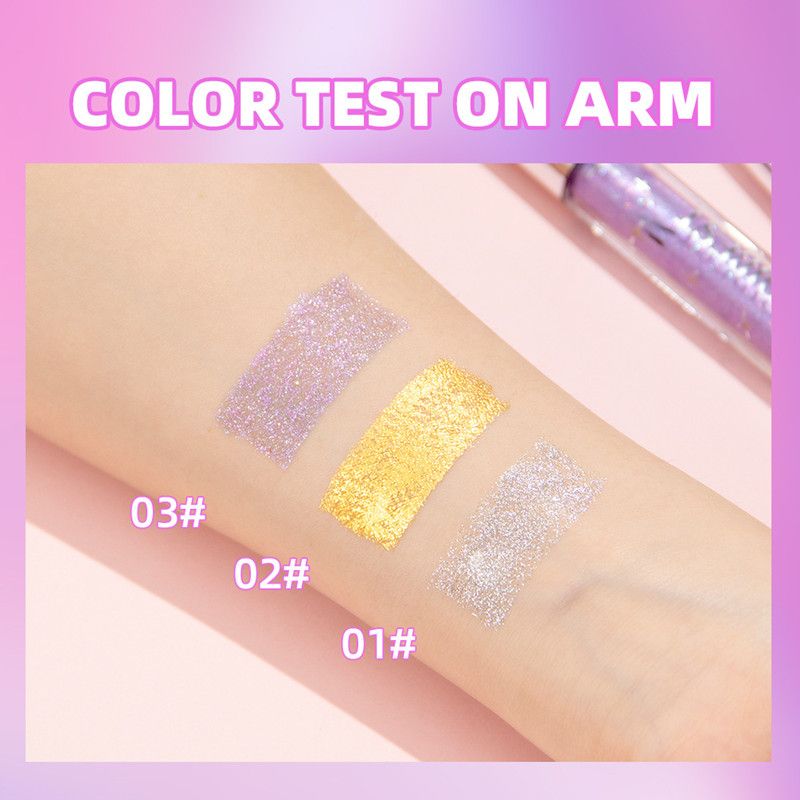 1PC QIBEST Colored Mascara Quick Dry Longlasting Waterproof Sweatproof Curling Shiny Sequins Eyelash Sexy Mascara Shimmer Makeup view 7