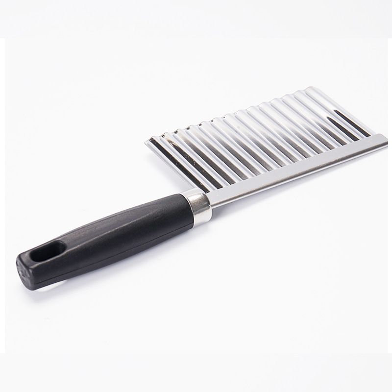 Potato Cutter Stainless Steel Serrated Blade Vegetable Fruits Slicer Wavy Knife Chopper Cucumber Garnishing Knife Kitchen Tool