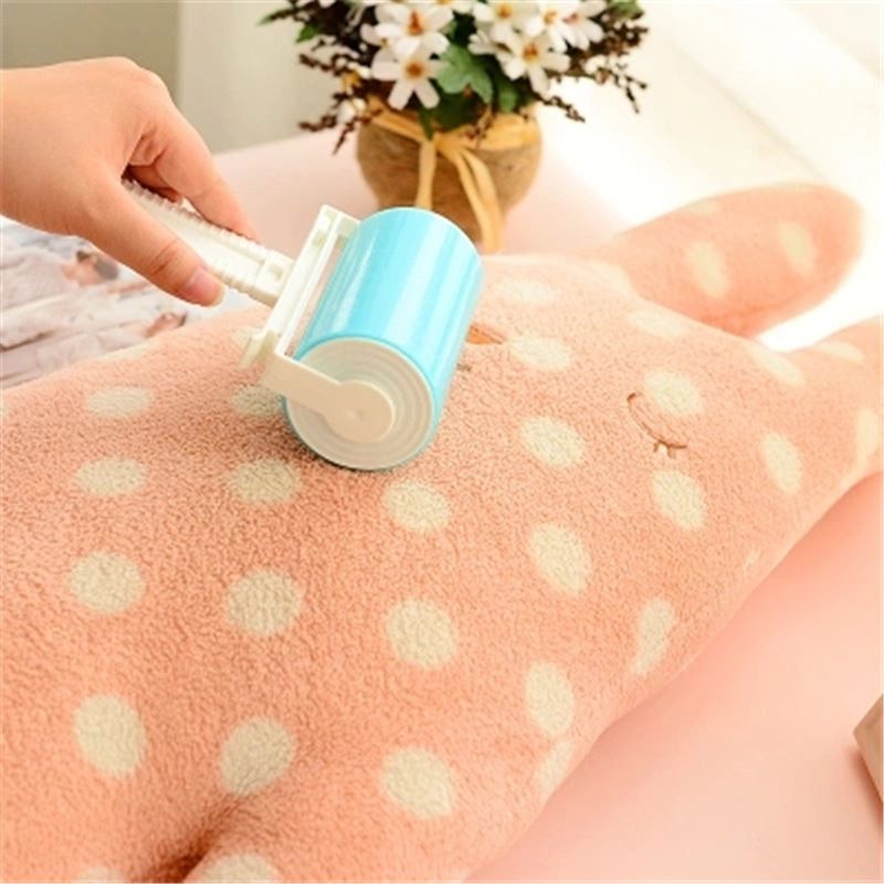 1PC Water-washable Roller with Cover, Portable Clothes, Carpet Sheets, Wool-absorbing and Dust-adhering Roller Household Tools