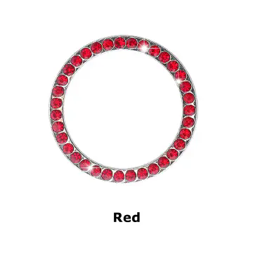 1PC  Crystal Engine Ignition Onekey Start Stop Push Button Switch Protective Cover Bling Girls Auto Accessories Car Interior Decor C-675