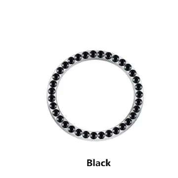 1PC  Crystal Engine Ignition Onekey Start Stop Push Button Switch Protective Cover Bling Girls Auto Accessories Car Interior Decor C-675