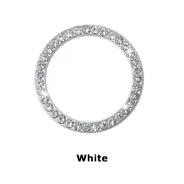 1PC  Crystal Engine Ignition Onekey Start Stop Push Button Switch Protective Cover Bling Girls Auto Accessories Car Interior Decor C-675