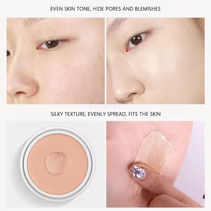 High Coverage Concealer Corrector Anti Dark Circle Freckle Waterproof Matte Foundation BB Cream for Face Makeup Base Cosmetics B2-1043