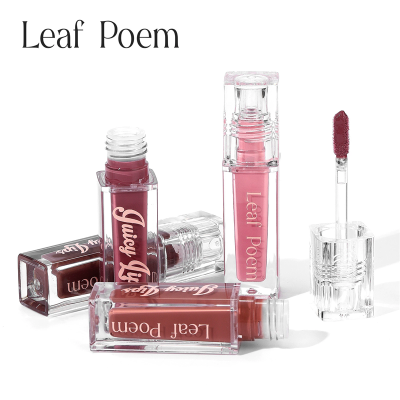 1PCHydrating Crystal Lip Oil - Plumping & Moisturizing Gloss with Tinted Shades High-shine Wet Cherry Pink Pearl Glow Lip Makeup view 10