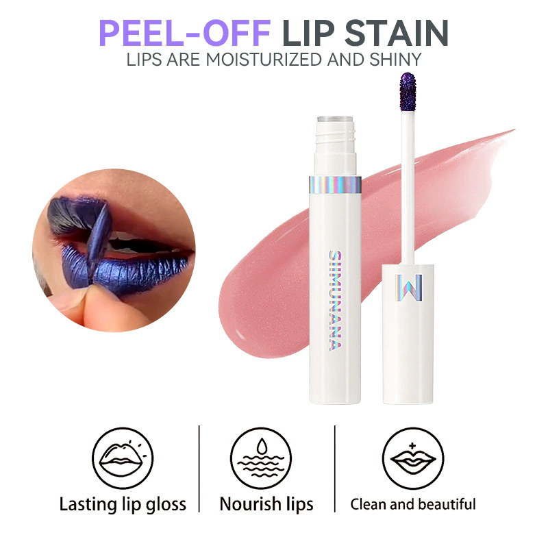1PC Lip Stain Tint Peel Off Tattoo Lipsticks Cosmetics Makeup Long Lasting Waterproof Peel Off Lip Stain Pink Red Glosses B2-1031 view 3