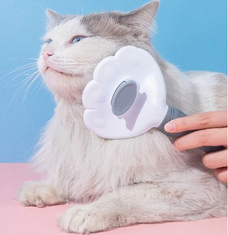 Self Cleaning Pet Hair Removal Brush, One-Click Dematting Comb for Dogs Cats Grooming, Automatic Hair Remover Slicker Brush Tool