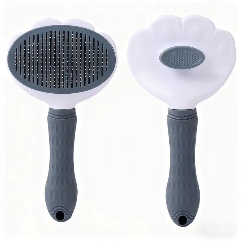 Self Cleaning Pet Hair Removal Brush, One-Click Dematting Comb for Dogs Cats Grooming, Automatic Hair Remover Slicker Brush Tool