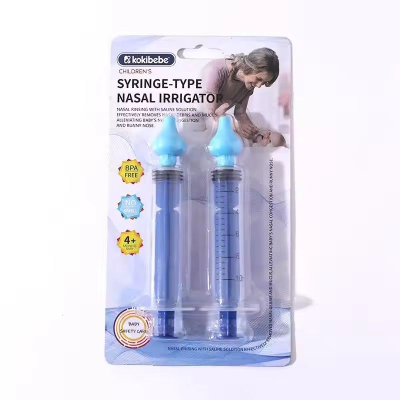 2Pcs Needle Tube Baby Nasal Aspirator Syringe Baby Nose Cleaner Rhinitis Nasal Washer Irrigator Baby Nose Washing For Children