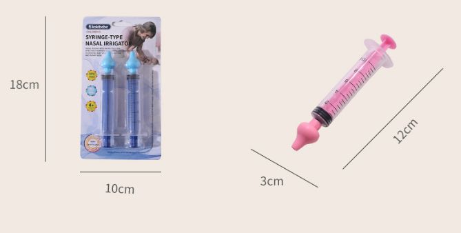 2Pcs Needle Tube Baby Nasal Aspirator Syringe Baby Nose Cleaner Rhinitis Nasal Washer Irrigator Baby Nose Washing For Children