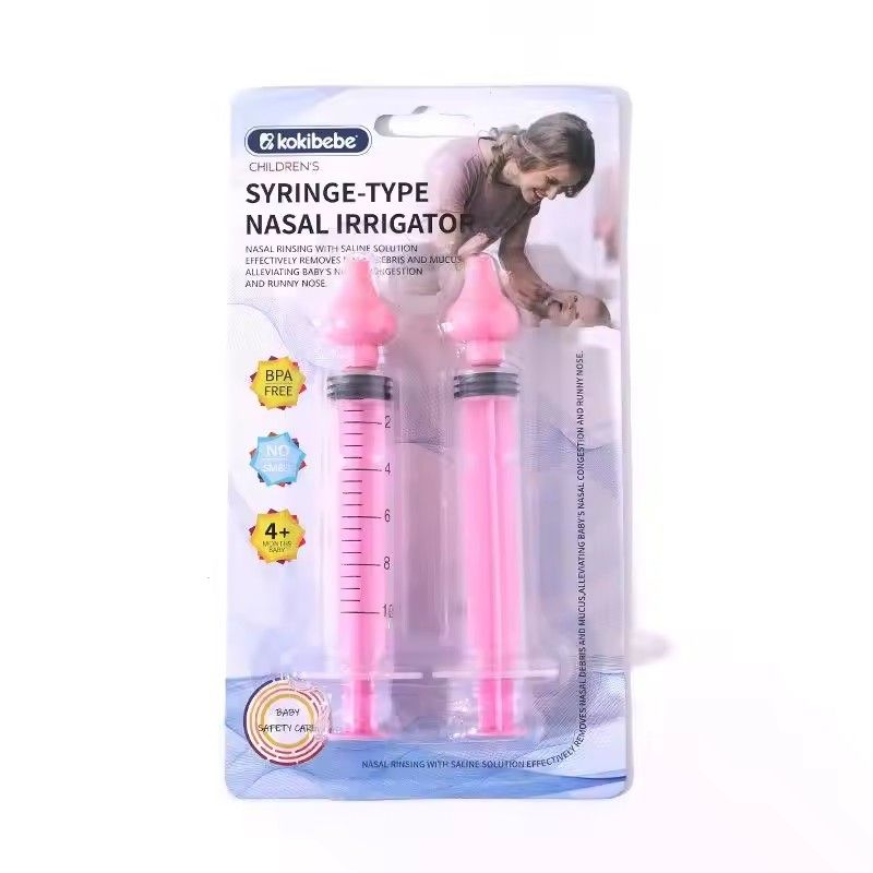 2Pcs Needle Tube Baby Nasal Aspirator Syringe Baby Nose Cleaner Rhinitis Nasal Washer Irrigator Baby Nose Washing For Children