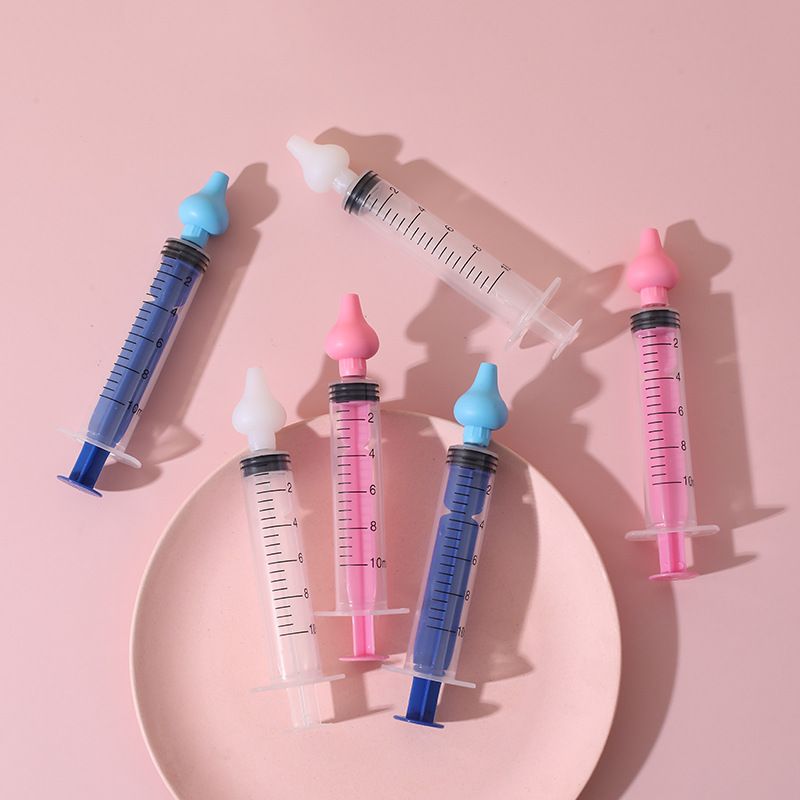 2Pcs Needle Tube Baby Nasal Aspirator Syringe Baby Nose Cleaner Rhinitis Nasal Washer Irrigator Baby Nose Washing For Children