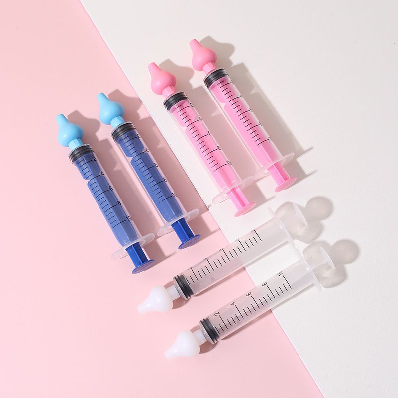 2Pcs Needle Tube Baby Nasal Aspirator Syringe Baby Nose Cleaner Rhinitis Nasal Washer Irrigator Baby Nose Washing For Children