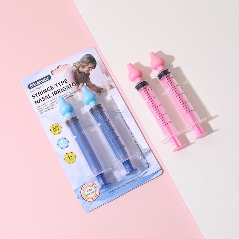 2Pcs Needle Tube Baby Nasal Aspirator Syringe Baby Nose Cleaner Rhinitis Nasal Washer Irrigator Baby Nose Washing For Children