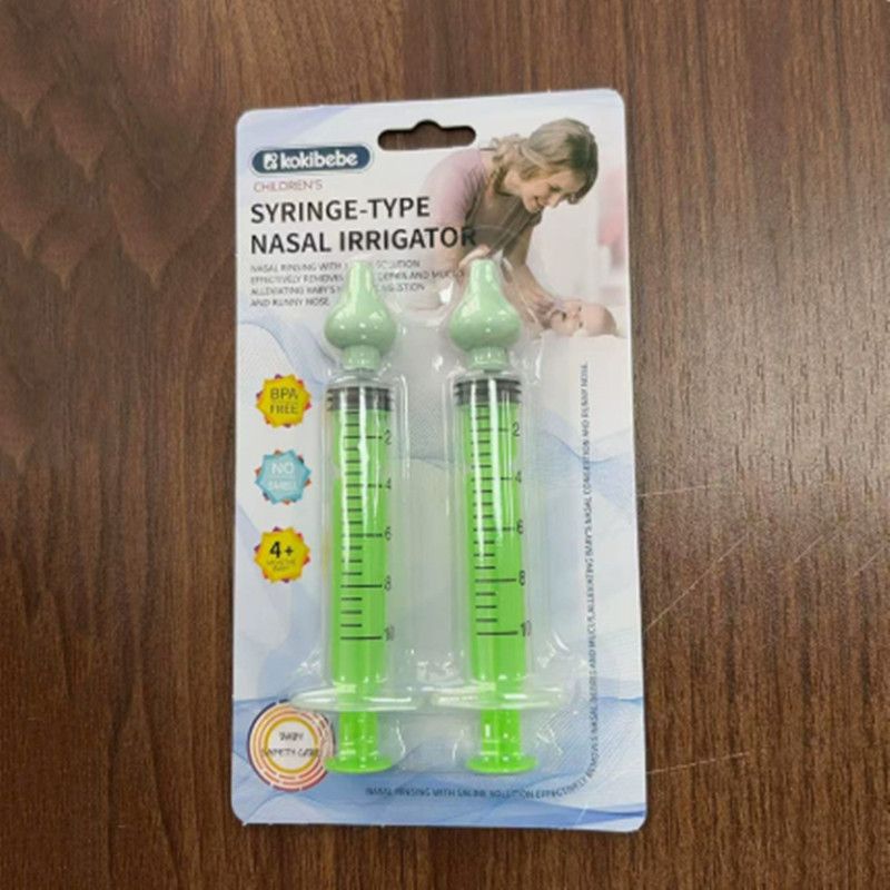 2Pcs Needle Tube Baby Nasal Aspirator Syringe Baby Nose Cleaner Rhinitis Nasal Washer Irrigator Baby Nose Washing For Children