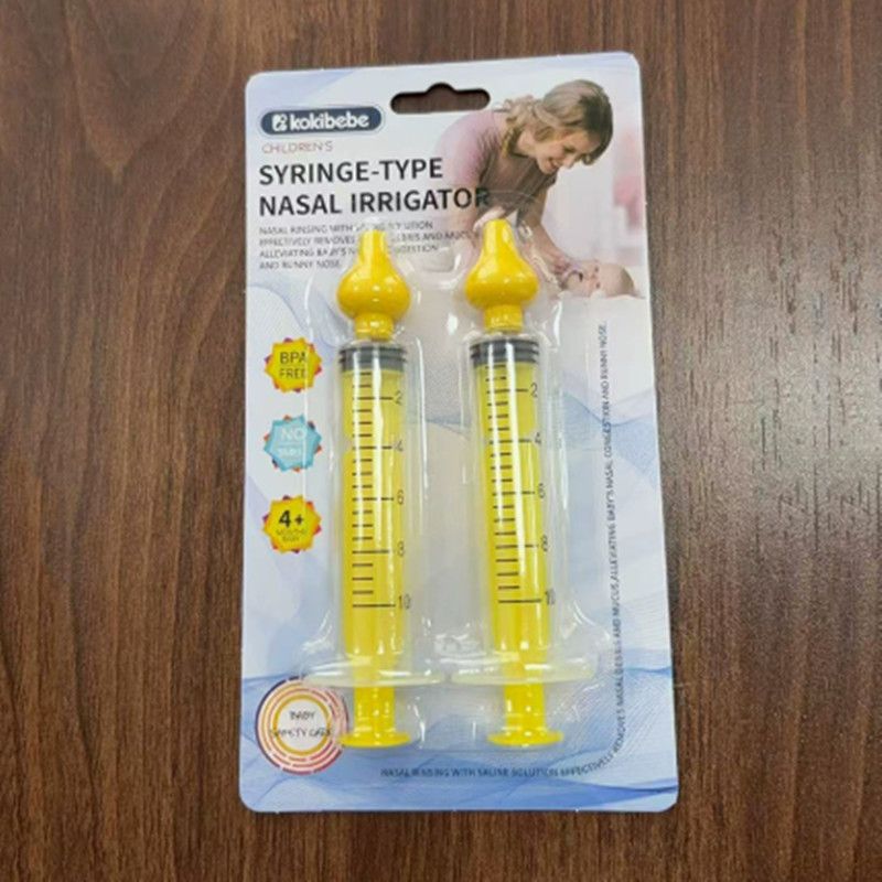 2Pcs Needle Tube Baby Nasal Aspirator Syringe Baby Nose Cleaner Rhinitis Nasal Washer Irrigator Baby Nose Washing For Children