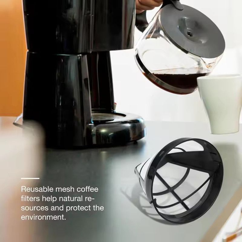 1pc Reusable Replacement Coffee Filter Coffee Maker Accessories Machine Strainer Basket Cup Style Kitchenware Handmade