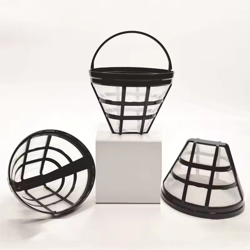 1pc Reusable Replacement Coffee Filter Coffee Maker Accessories Machine Strainer Basket Cup Style Kitchenware Handmade