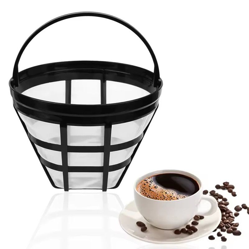 1pc Reusable Replacement Coffee Filter Coffee Maker Accessories Machine Strainer Basket Cup Style Kitchenware Handmade