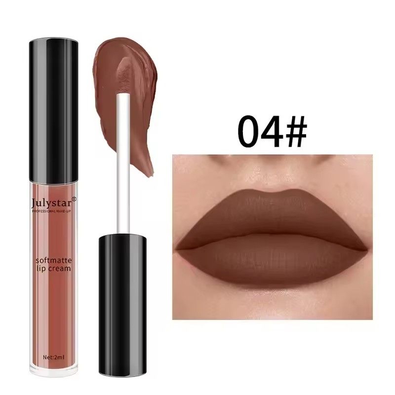 1pc Waterproof Liquid Lipsticks Lip Makeup Matte Velvet Lipstick Lip Gloss Red Sexy Cosmetic 6 Colors Long Lasting Lip Glaze view 10