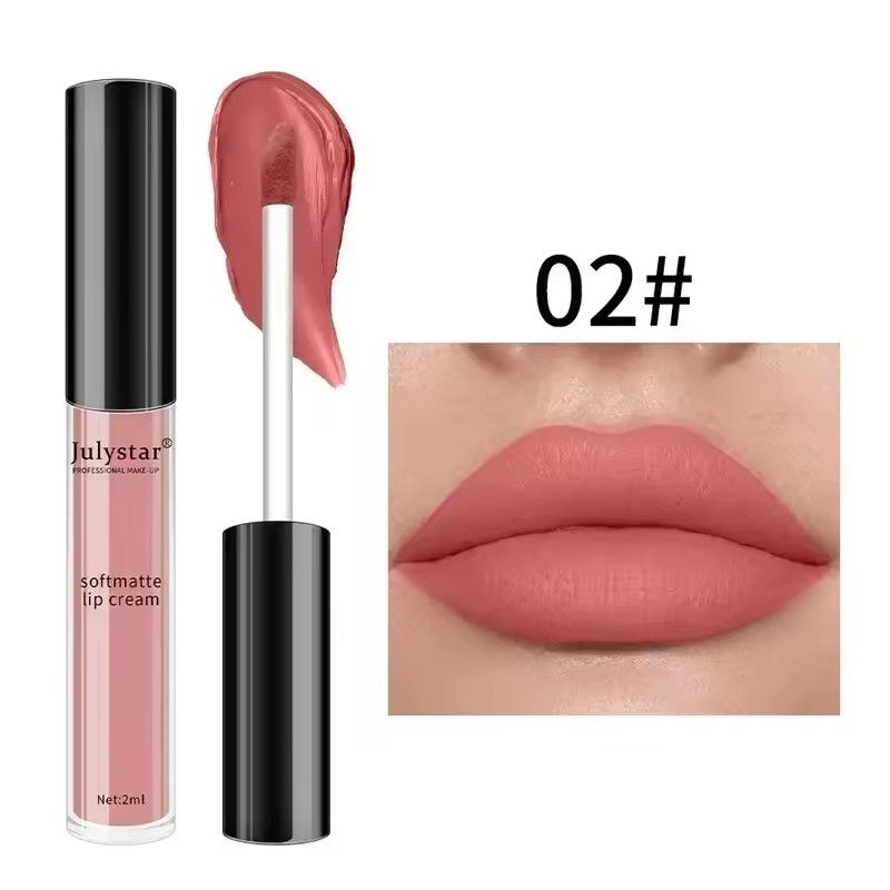 1pc Waterproof Liquid Lipsticks Lip Makeup Matte Velvet Lipstick Lip Gloss Red Sexy Cosmetic 6 Colors Long Lasting Lip Glaze view 8
