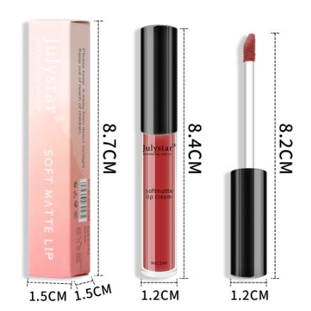 1pc Waterproof Liquid Lipsticks Lip Makeup Matte Velvet Lipstick Lip Gloss Red Sexy Cosmetic 6 Colors Long Lasting Lip Glaze view 5