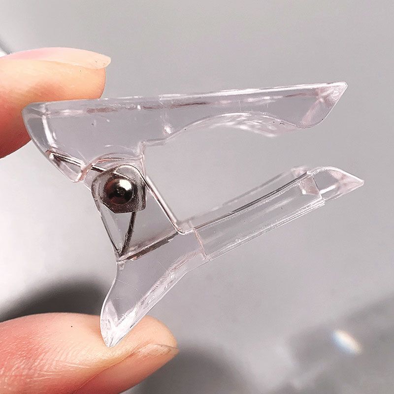 10PCS Acrylic Nail Clips Transparent Gel Quick Building Nail Tips Clips Nail Extension Uv Clips Manicure Art Builder Tool Set