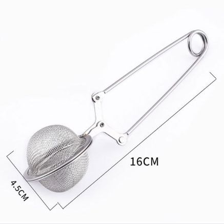 Stainless Steel Tea Ball Chain Tea Leak Handle Tea Strainer Kung Fu Tea Set Tea Infuser Tea Ceremony Accessories Mesh Sieve Tool