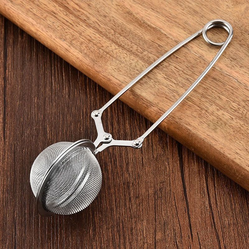 Stainless Steel Tea Ball Chain Tea Leak Handle Tea Strainer Kung Fu Tea Set Tea Infuser Tea Ceremony Accessories Mesh Sieve Tool