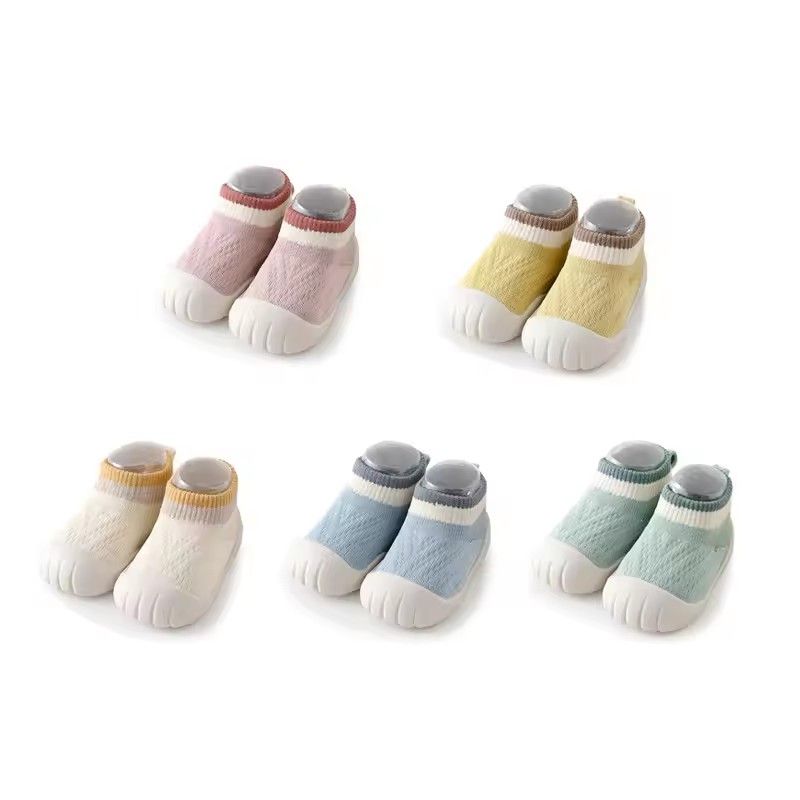 Anti Slip Cotton Baby Floor Socks For Indoor Shock Absorption And Cooling Prevention Soft Soled Baby Walking Shoes