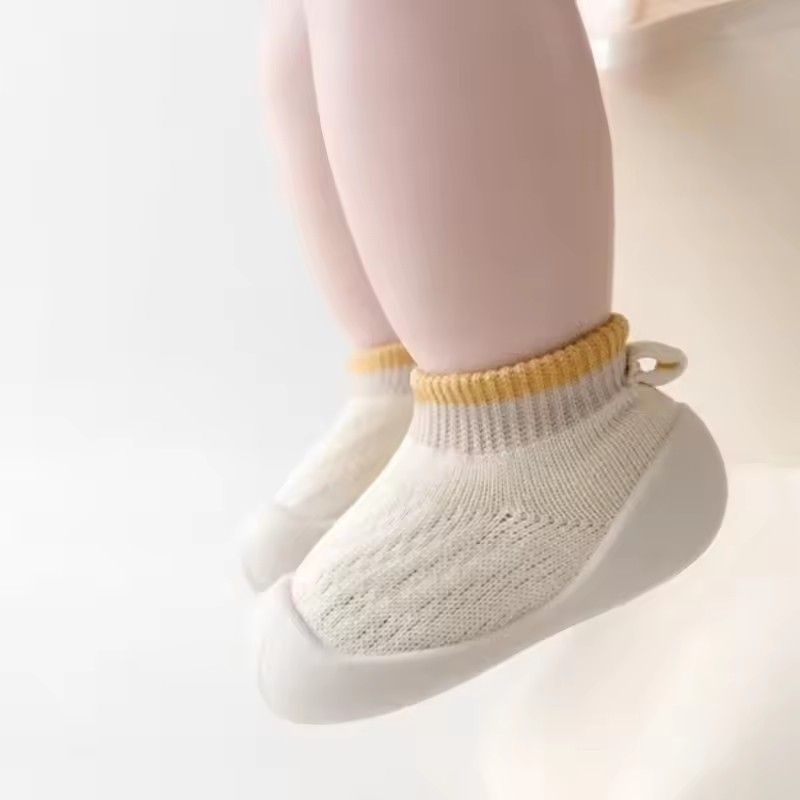 Anti Slip Cotton Baby Floor Socks For Indoor Shock Absorption And Cooling Prevention Soft Soled Baby Walking Shoes