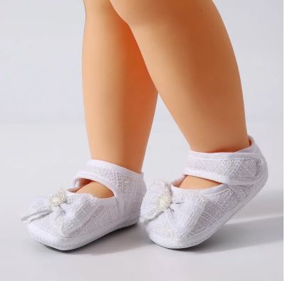 Spring Autumn New Baby Non-slip Soft Sole Cotton Shoes Sweet Princess Bow Shoes Fashion Versatile 0-1Y Newborn Infant Dress Shoe