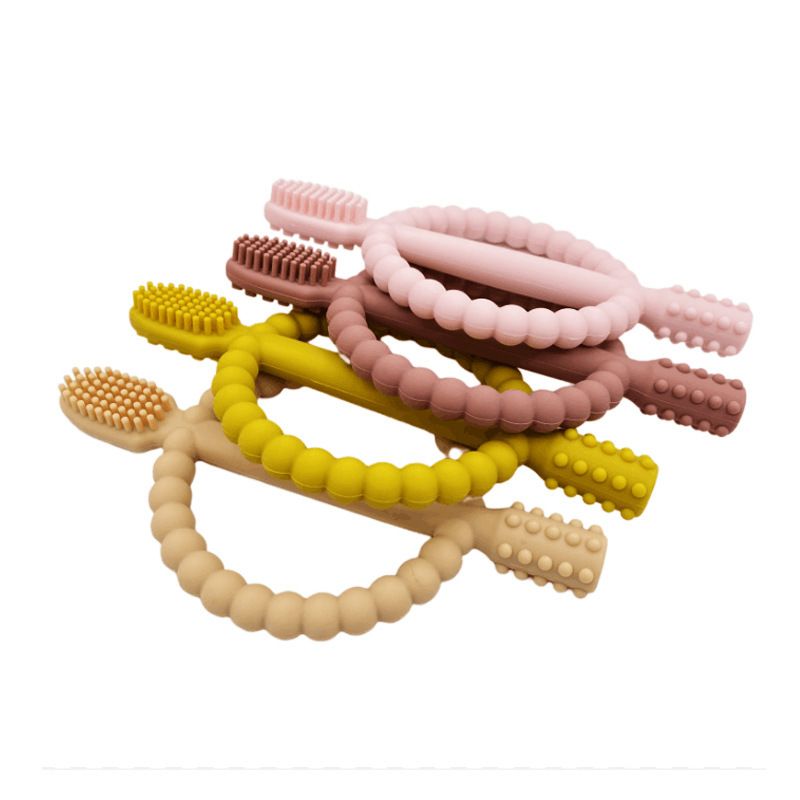 1PC Baby Silicone Teether BPA Free Food Grade Baby Teething Silicone Molar Stick For DIY Pacifier Chain Babies Toys Accessorie