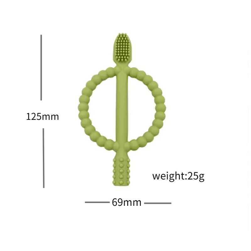 1PC Baby Silicone Teether BPA Free Food Grade Baby Teething Silicone Molar Stick For DIY Pacifier Chain Babies Toys Accessorie
