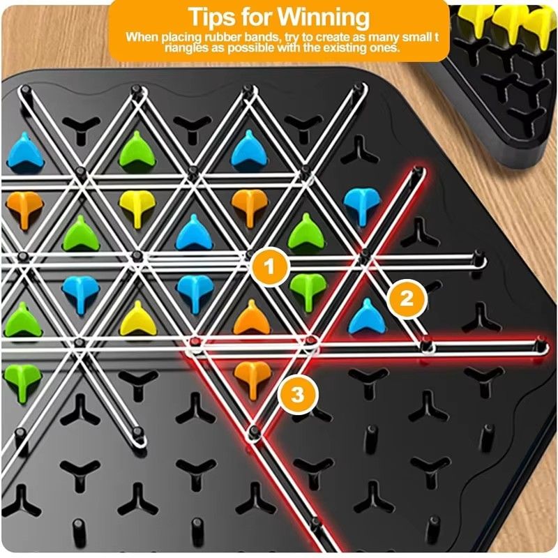 Triangle Chess Duel Board Game Family Interaction Exercise Thinking Logic Ability Toy Multiplayer Desktop Delight Fight Toy Gift