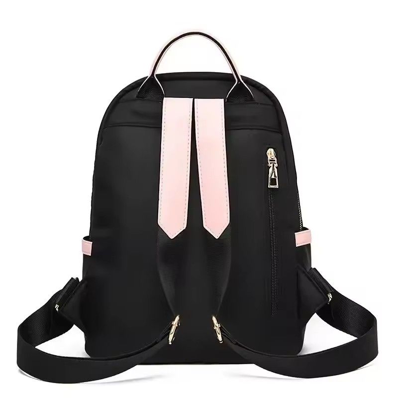 Large Capacity Contrast Color Backpack for Women School Bags for Teenager Waterproof Oxford Travel Rucksack Girls Knapsack Bolsa
