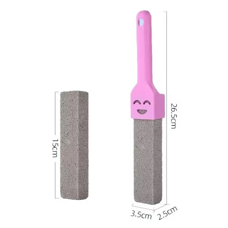 1PC Pumice Stone Toilet Brush with Long Handle Pumice Cleaning Brushes Floating Stone Toilet Brush for Cleaning Toilet Bathroom