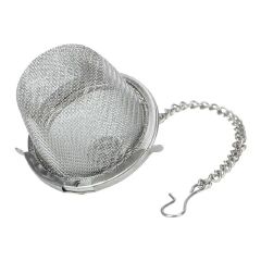 1PC Durable Silver Reusable Stainless Mesh Herbal Ball Tea Spice Strainer Teakettle Locking Tea Filter Infuser Spice