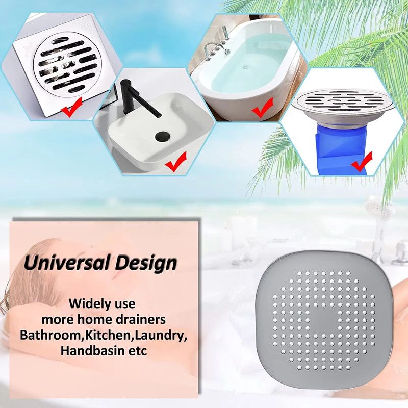 Plug Stopper Kitchen Sewer Silicone Bathroom Floor Bathtub WaterFilter Home Accessories Shower Drain Hair Catcher Sink Strainer