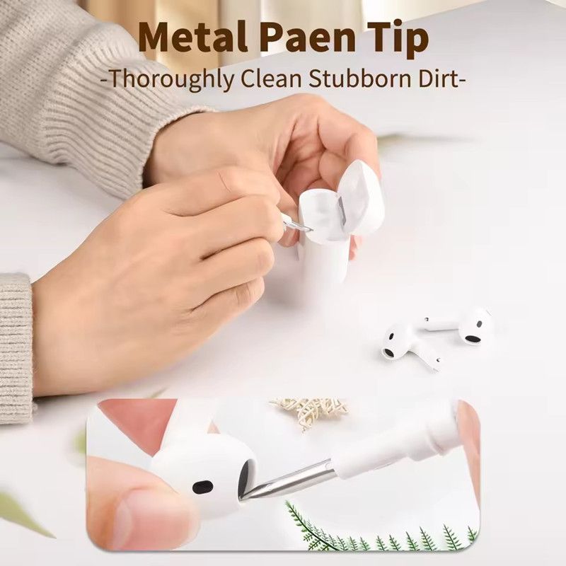 1PC Universal Cleaning Pen for Earbuds 3 in 1 Wireless Earphone Case Cleaning Tools Kit Cleaning Brush DIY Gardget Accessory