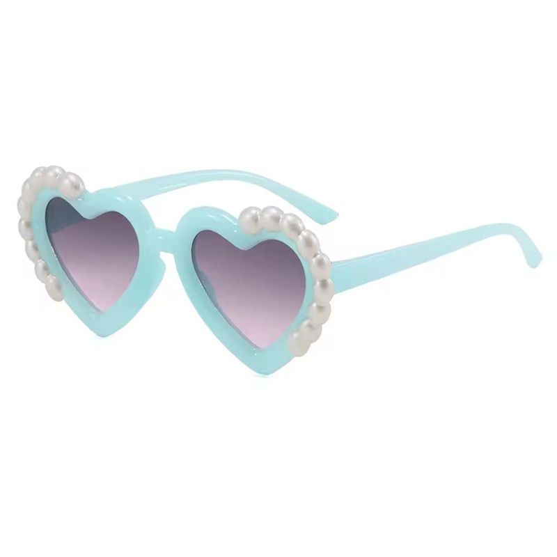 1PC Fashion Heart-Shaped Kids Sunglasses for Girls Princess UV Protection Children's Sun Glasses Trendy Design eyewear