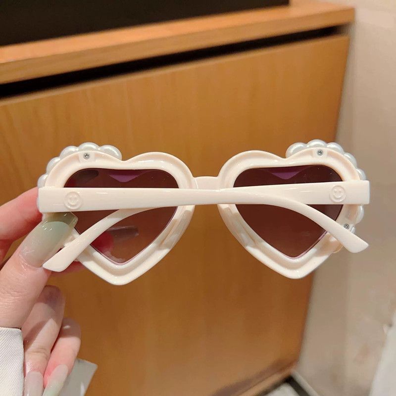1PC Fashion Heart-Shaped Kids Sunglasses for Girls Princess UV Protection Children's Sun Glasses Trendy Design eyewear