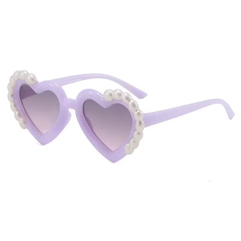 1PC Fashion Heart-Shaped Kids Sunglasses for Girls Princess UV Protection Children's Sun Glasses Trendy Design eyewear