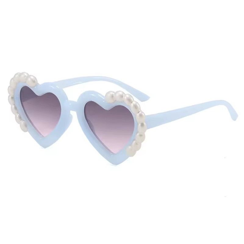1PC Fashion Heart-Shaped Kids Sunglasses for Girls Princess UV Protection Children's Sun Glasses Trendy Design eyewear