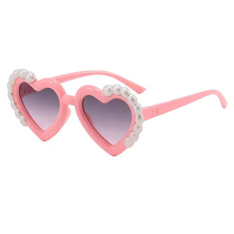 1PC Fashion Heart-Shaped Kids Sunglasses for Girls Princess UV Protection Children's Sun Glasses Trendy Design eyewear