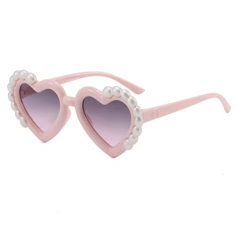 1PC Fashion Heart-Shaped Kids Sunglasses for Girls Princess UV Protection Children's Sun Glasses Trendy Design eyewear