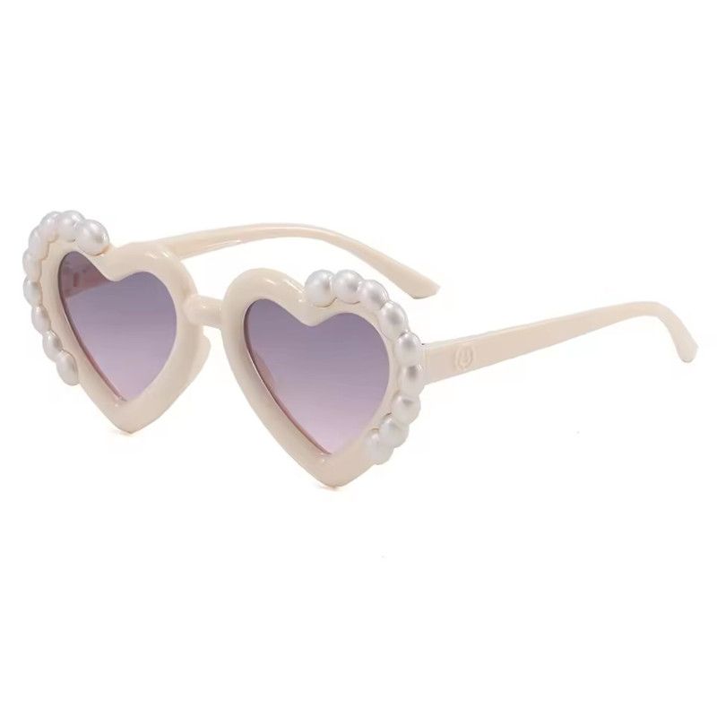 1PC Fashion Heart-Shaped Kids Sunglasses for Girls Princess UV Protection Children's Sun Glasses Trendy Design eyewear